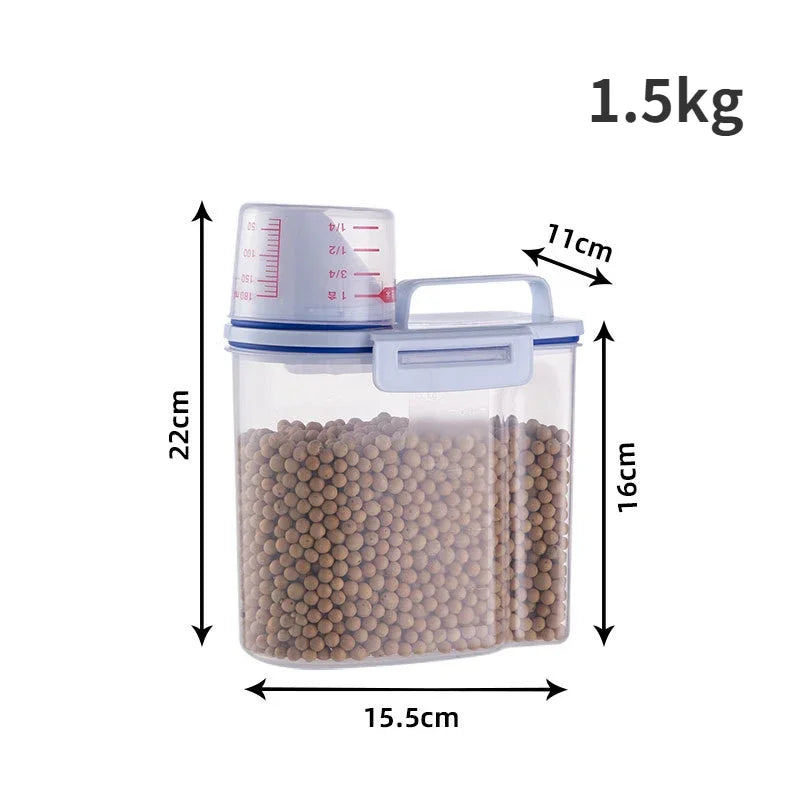 Premium Pet Food Storage Container with Airtight Seal - Durable, Large Capacity, Easy Clean & Stylish Design for Dogs & Cats